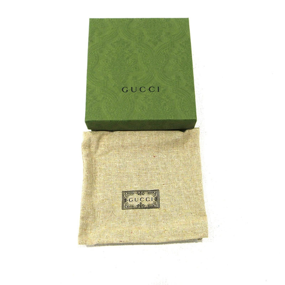GUCCI GG Embossed Bi fold Wallet Black - Picture 8 of 8